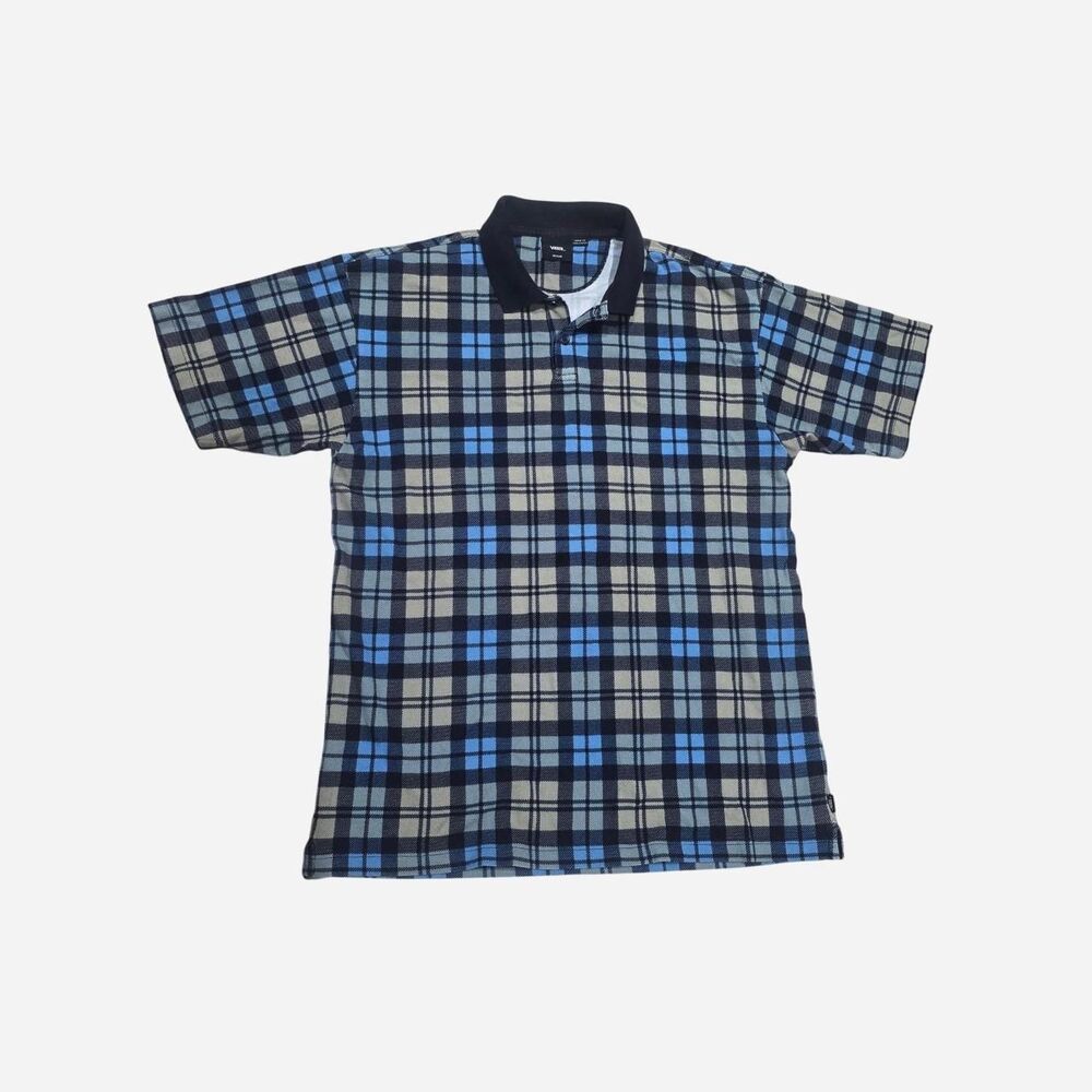 Vans Men's Blue and Khaki Shirt